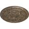 Ekena Millwork Baile Ceiling Medallion (Fits Canopies up to 3 1/4"), Hand-Painted Warm Silver, 20"OD x 1 5/8"P CM20BLWSS - alternate 3